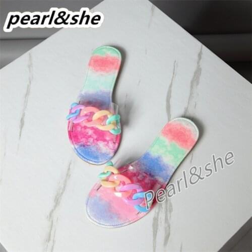 HOT Candy Color Ring Sandals Fashion Casual Lightweight Outer Wear Large Size Slippers Outdoor Beach Sandals 2021 New flip flop