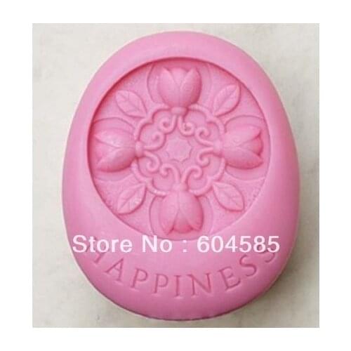 New Happiness Craft Art Silicone Soap mold Craft Molds DIY Handmade soap molds