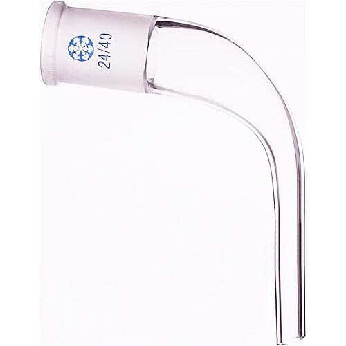 105 degree distillation joint 24/40,Tail pipe,Horn tube,Laboratory glass connector
