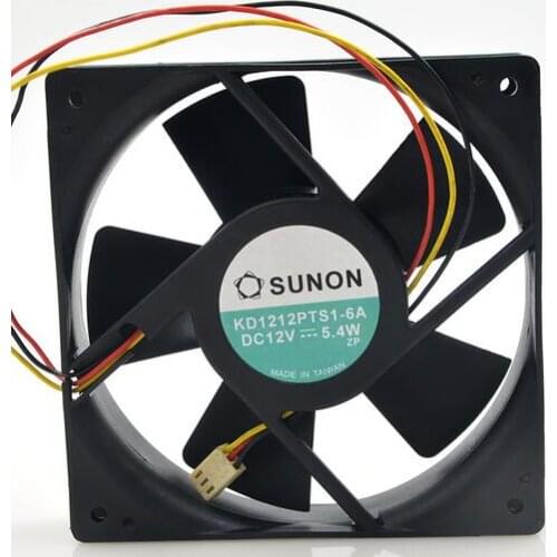 SUNON KD1212PTS1-6A 12V 5.4W 4.8W three 12025 wire chassis cooling fan
