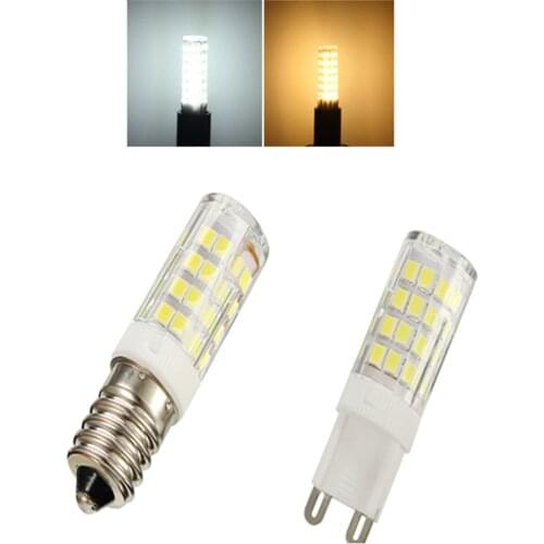 LED Light Halogen Bulb E14 5W 51LED Ceramics Corn Light Replace Lamp Bulb Pure Warm White/Whtie Spotlight Lighting 110V 220V