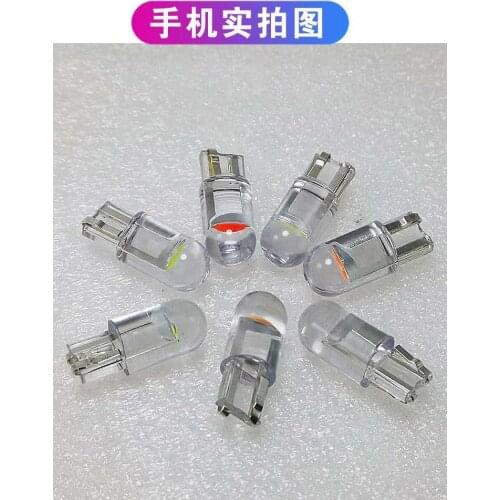 T101 LED Automobile Side Lamp Instrument Indicator Reading Lamp Round Head Plug-in Transparent New LED Width Indication