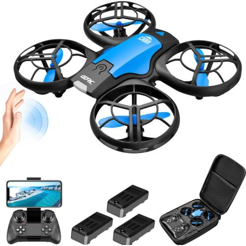V8 New Mini Drone 4K 1080P HD Camera WiFi Fpv Air Pressure Height Maintain Foldable Quadcopter RC Dron Toy Gift