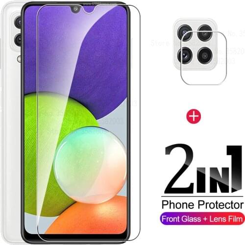 For samsung A22 glass camera protective glass for samsung galaxy A22 A 22 22A 5G 4G phone screen protector film cover samsun a22