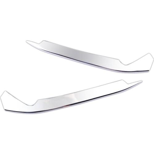 1 Pair ABS Chrome Front Fog Light Lamp Eyebrow Cover Trim Fit for Honda Accord 10th 2018 2019 2020