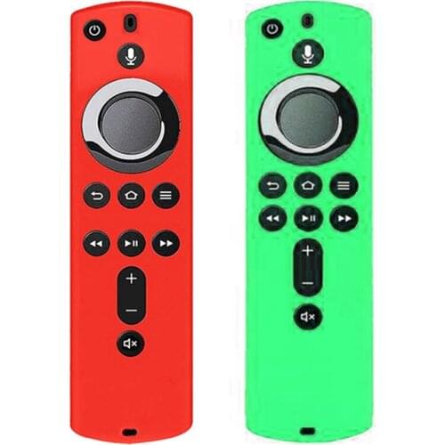2Pcs For Amazon Fire TV Stick 4K TV Stick Remote Case Protective Cover Skin 5.9 Inch Remote Control Shell Cases-3 & 4