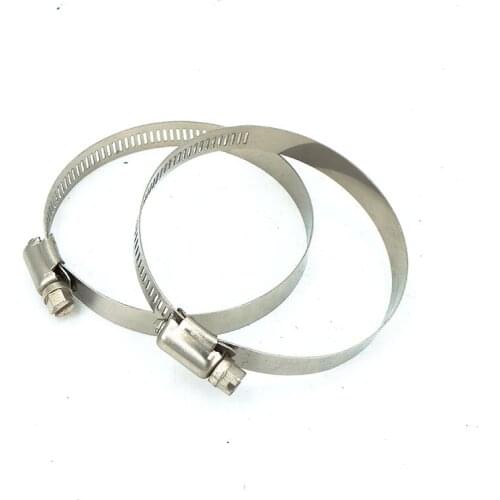 2pcs Stainless Steel 304 Worm Drive high qulity Hose Clamp - Fuel Pipe Tube Clips water