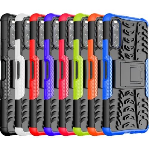 2 in 1 Armor Style Case For Sony Xperia L4 Xperia 8 5 I II 10 II III L1 L2 L3 Heavy Duty Coque Hard PC+Soft Silicone Fundas