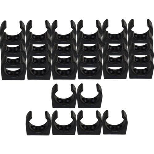 30 Pack 1-1/4in Boat Nylon Plastic Clips Paddle Pole Holder Stowing Brackets