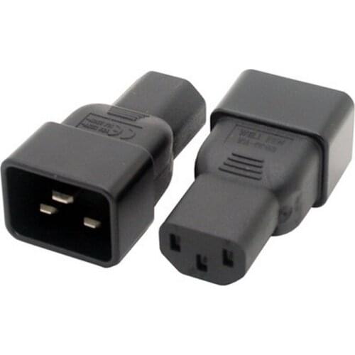 C13 To C20 IEC C13 Female To C20 Male Power Adapter PUD USP AC Plug Converter AC250V 16A