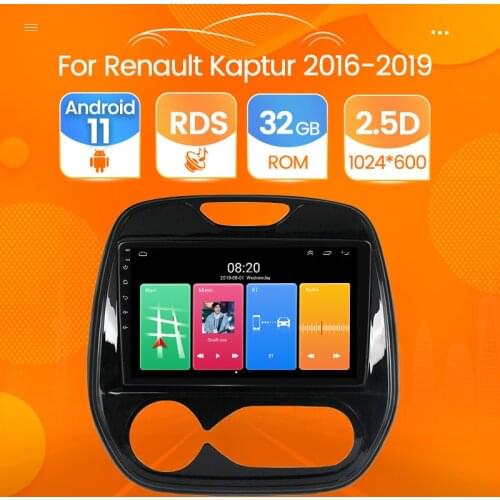 Android 11 2din Car Radio Multimedia Video Player For Renault Kaptur Captur 2016 2017 2018 2019 Navigation GPS Audio 2 DIN RDS