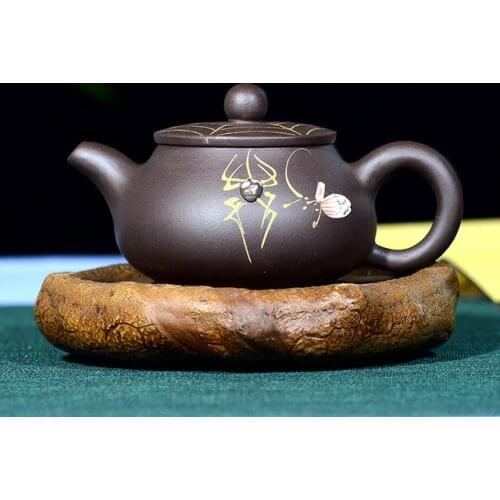 Free Shipping 180ML Creative Spider Tea Pot Yixing Famous Master Handmade Collectors Edition Kung Fu Teapot