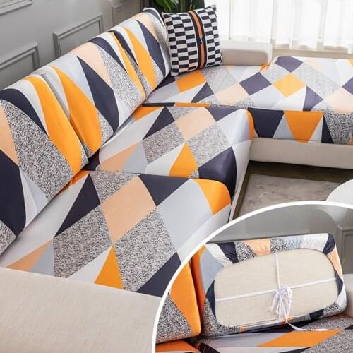 Sofa Cushion Cover Plaid Slipcover For Living Room Funiture Protector Seat Cushion Elastic Washable Removable Slipcover