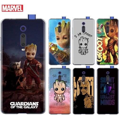 Marvel I am Groot For Xiaomi Redmi 9I 9T 9A 9C 9 Prime 8A 8 7A 7 6A 6 5 5A 4X PRO Plus Transparent Soft Phone Case