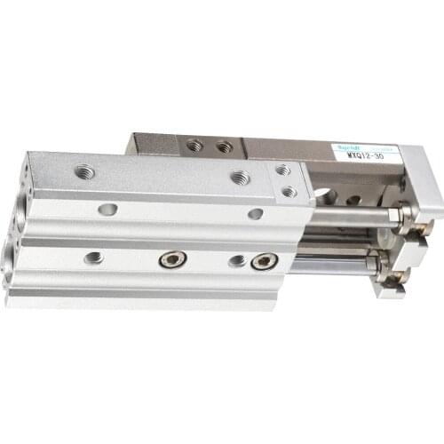 Linear Guide Pneumatic Sliding Table Cylinder HLQ/MXQ6/8/12/16/20-10-20-30-40-50-75