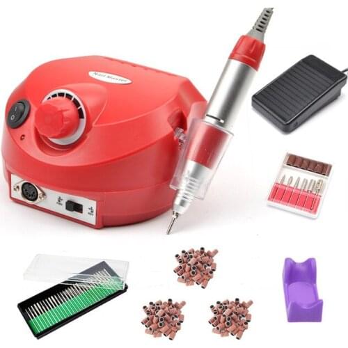 35000 Rotary Electric Grinder Manicure Red Drill Manicure Pedicure Electric Professional Nail Equipment Manicure Tools