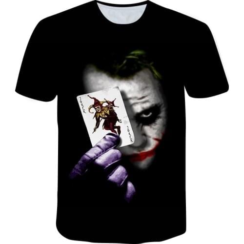Back to the Soul Clown 3D Mens T-shirt Street Fashion Oversized Shirt 2021 Summer Casual O-neck Shirts Short-Sleeved Clothes