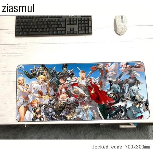 Lineage 2 mouse pad 700x300x3mm mats Gorgeous Computer mouse mat gaming accessories Cartoon mousepad keyboard games pc gamer
