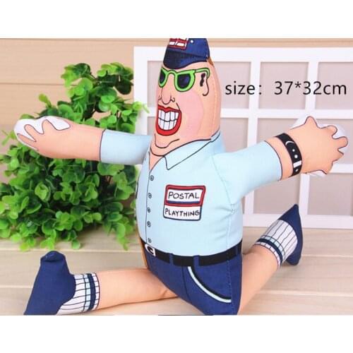 Hot Selling Fatcat Squeaky Dog Toys Anti-Bite Canvas Postman/Cat/Fish Style Large Size Pet Toys Puppy Large Dog Toys 19-37cm