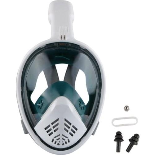 Adult Novice Scuba Diving Mask Full Face Anti Fog Underwater Snorkel Mask Set Swimming Mask for Gopro Camera(Myopia Lens Option)