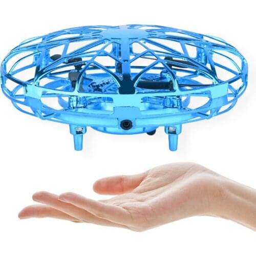 Mini Helicopter Anticollision Sensor Induction Hand Controlled Altitude Hold Mode UFO Rc Drone Small Drone For Kids Adult Gifts