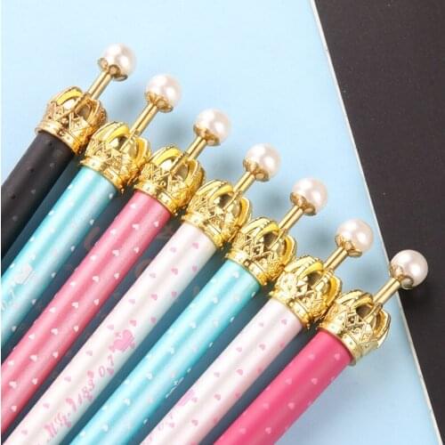 1pcs kawaii Orb Crown Gel Pen Set Key Kawaii School Supplies Office Stationary Photo Album Kawaii Pens School Stationery