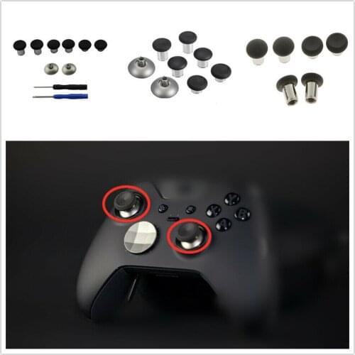 For PS4 Xbox one Elite Controller Joystick Concave Button Metal Buttons Mod Kits