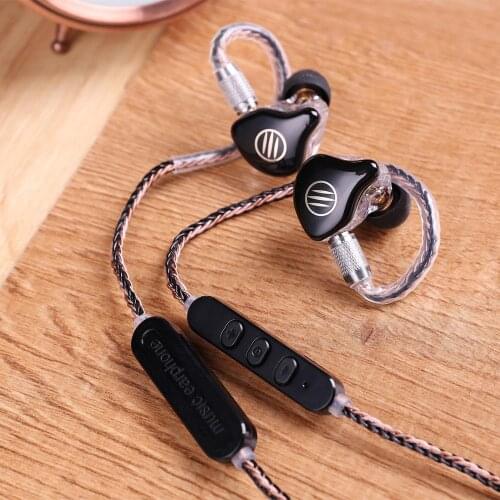 Bgvp DS1 Pro hifi 1DD + 2BA earbuds hybrid technology IEM OCC type with mic MMCX 3.5mm cable earphone noise cancelling for phone