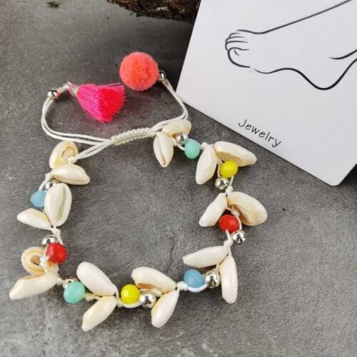 New Foot Beach Jewelry Tourism Summer Beach Barefoot Sandals Bracelet Anklets on the leg Female Ankle strap Bohemian Accessories