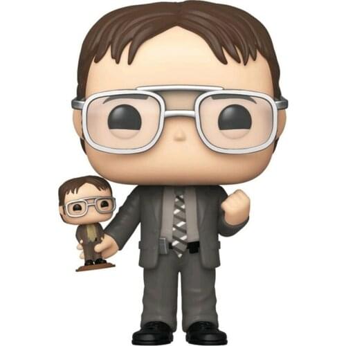 The Office: Dwight Schrute Holding Dwight Figure #882 (2019 Fall Convention) Exclusive TV Model Dolls Room Decoration Toy Gifts