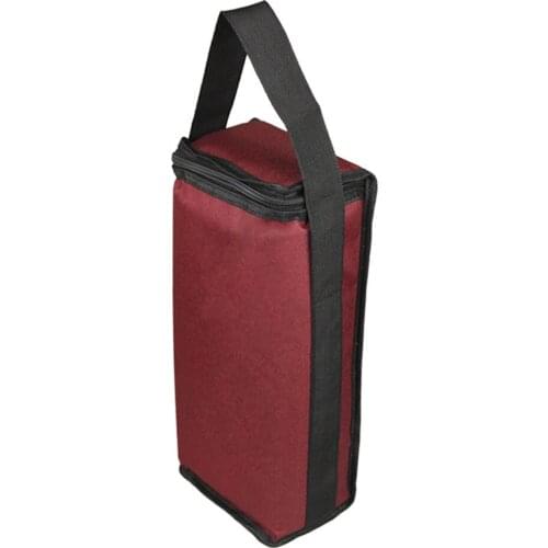 Portable Wine Two-compartment Insulation Bag Two-bottle Red Wine Insulation Cold-proof Ice Pack Household Storage Tools