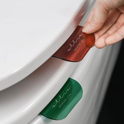Portable Nordic Transparent Toilet Seat Lifter Toilet Lifting Device Avoid Touching Toilet Lid Handle WC Accessories