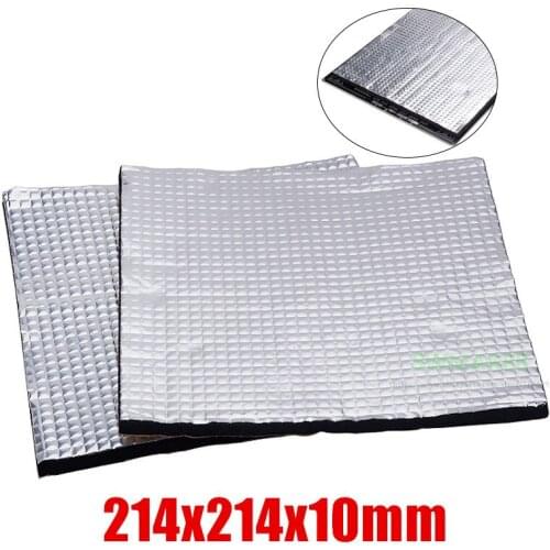 2pcs Reprap Wanhao 3D Printer 214/200mm Heat Insulation Cotton with Adhesive tape 10mm thickness waterproof for heated bed plate