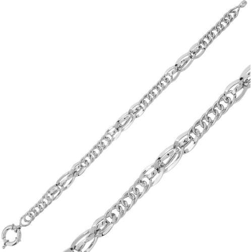 Tevuli 925 Sterling Silver Hallow Chain Bracelet