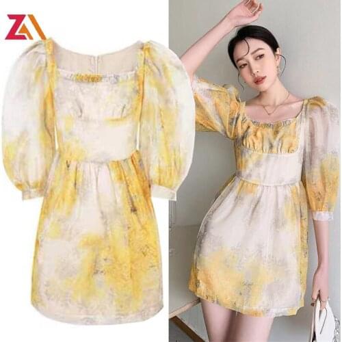 Beach Chic Holiday Party Mini Dresses For Women Elegant Aesthetic High Waist Fashion Boho Short Dress vestidos femme robes ZA