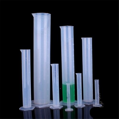 250ml Plastic Measuring Cylinder Laboratory Test Graduated Liquid Trial Tube Tool Jar