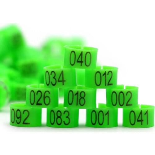 400Pcs Plastic 9 Colors Birds Pigeon Foot Rings With Number Clip Ring Pigeon Dove Quail Foot Ring Bird Identification Circle