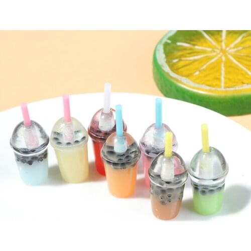 5Pcs 1:6 Scale Dollhouse Miniature Ice-cream Coffee Cup Drink Pretend food Dollhouse Decor for 1/6 Doll Kitchen Toys