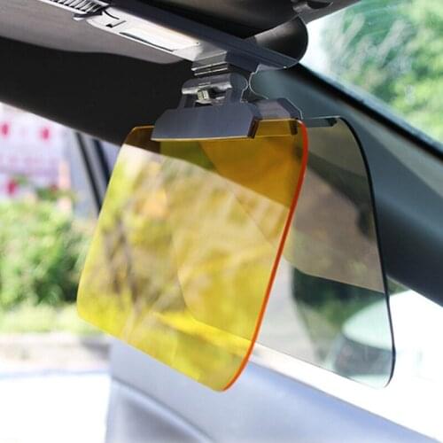 Car Sunshade Visor Extender Day and Night Sun Visor Anti-Dazzle Goggles Clip-On Hd Driving Vehicle Shield Visor for Clear View