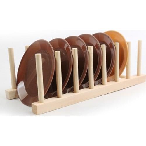 Bamboo Dish Rack Dishes Drainboard Drying Drainer Storage Kitchen Cabinet Organizer Accessories Flatware Dish Rack Shelf