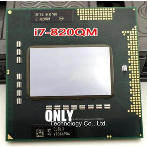 FREE SHIPPING Core i7-820QM Processor (8M Cache,1.73GHz to 3.06Ghz, i7 820QM , SLBLX ) PGA988 TDP 45W Laptop CPU