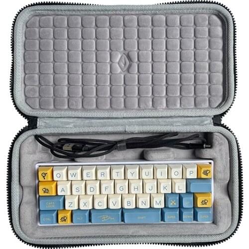 Fashion Hard Shell Carrying Case for TU40 Customized Hot-swappable DIY Kit 40% Mechanical Keyboard Storage Box Protection Bag