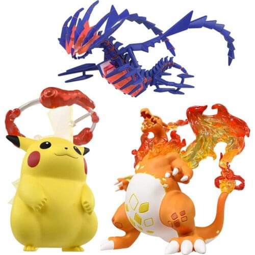 TAKARA TOMY Pokemon Action Figure Sword Shield Pikachu Charizard Eternatus Anime Figures Collections Model Toys Kids Gifts