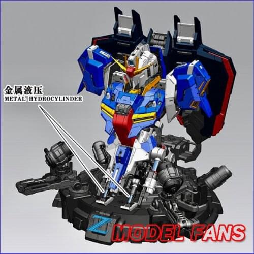 MODEL FANS INSTOCK YIHUI model assembly Gundam zeta bust model 1:35 contain led light action figure toy