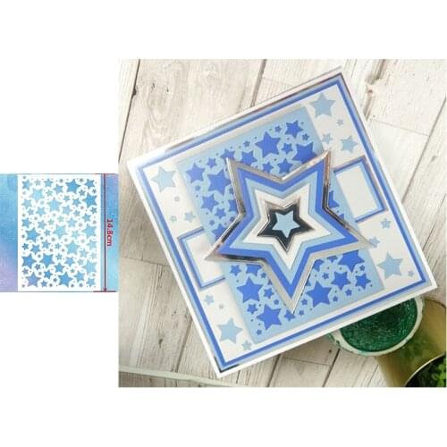 Background Dies Hollow Stars Metal Cutting Dies Mould for DIY Scrapbooking Embossing Paper Cards making Crafts 2019 New
