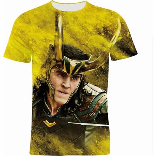3D Print Marvel Loki Laufeyson Men Women T-Shirt Summer Casual Cool Boy Girl Kids Tee Shirts Short Sleeve Tshirt Clothing Tops