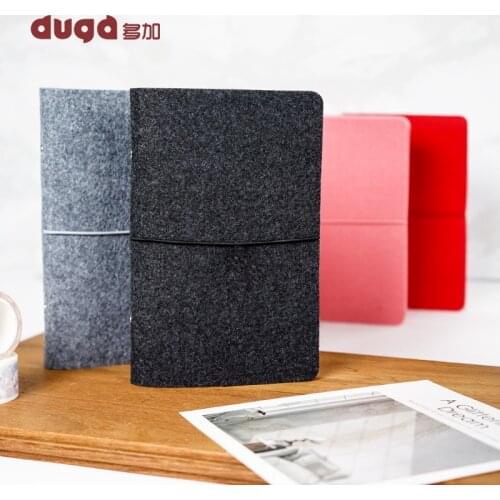 Hot Sale A5 Business Handmade Felt Planner Loose-Leaf Travelers Notebook Cover Diary Journals Snap Button Bandage