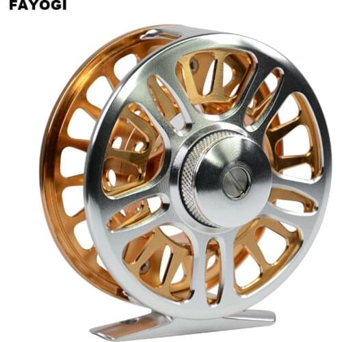 Fly Fishing Wheel Double Color FC CNC Machined Aluminium 5/6# 7/8# WT Sand-proof Micro Adjusting Drag Fly Reel