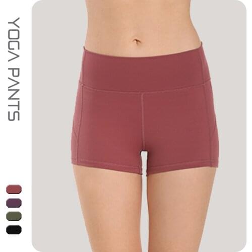 Fitness-Training Summer Seamless Nylon Workout Jogger Women Comfy Sport Athletic Gym High Elasticity Slim Yoga Shorts t16825