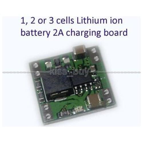 DYKB 1S 2S 3S cells 1A-2A Lithium ion Battery Charger Module Synchronous buck PCB Charging board 18650 4.2V 8.4V 12.6V 14450